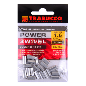 Обжимные трубки Trabucco Crimps Oval Aluminium size1.2